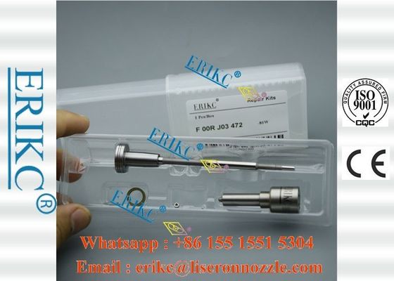 ERIKC For BOS DLLA152P1690 nozzle F 00R J03 472 ( F00RJ03472 ) Common Rail Injector overhaul repair Kits for 0445120083