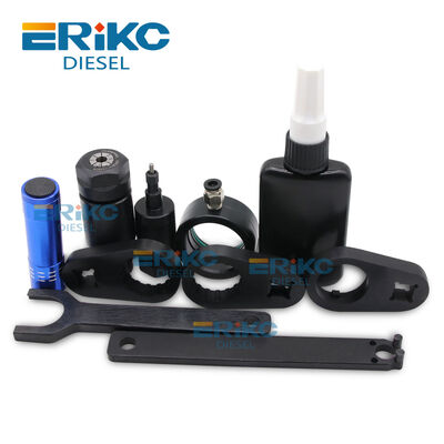 for Cumm-ins Diesel Common Rail Injector XPI 4307475 4327072 2872544 Oil Return Clamp Adaptor AHE Stroke Repair Tool Set Common Rail Injector Solenoid Valve Nozzle Cap Removal Disassemble Tools