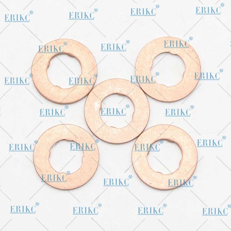 ERIKC E1024062 Auto Injector Parts Nozzle Injector Base Washer Copper Sheet for C6 C6.4 C6.6 5pcs/Bag